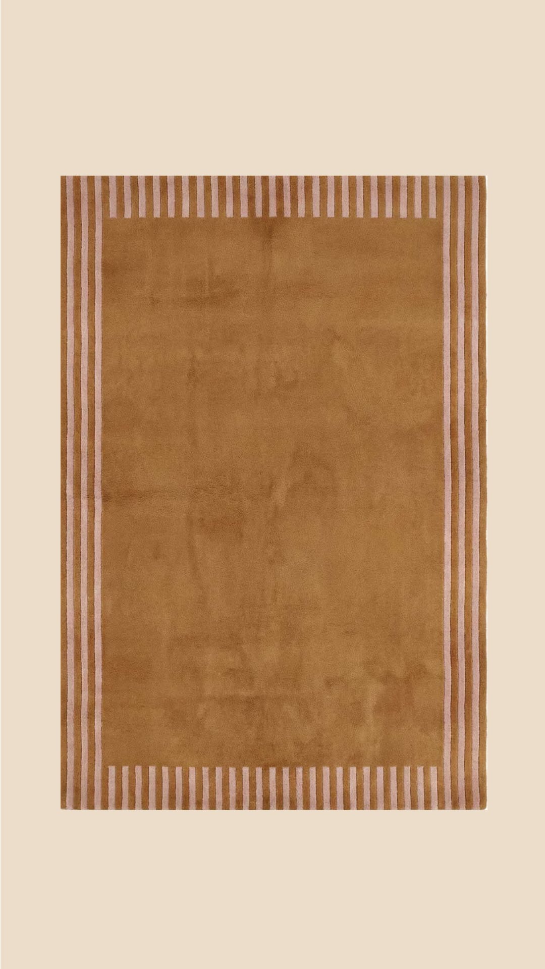 Caramel-toned LOOM rug close-up detail