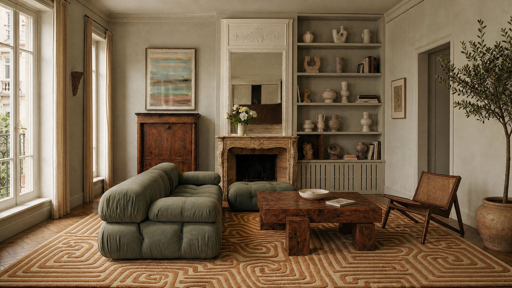 LOOM rug in a beautifully styled interior