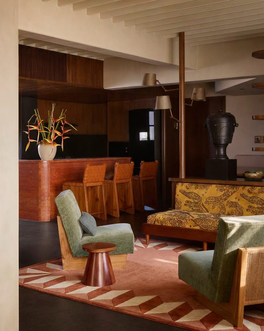 Milano rug in a styled interior setting